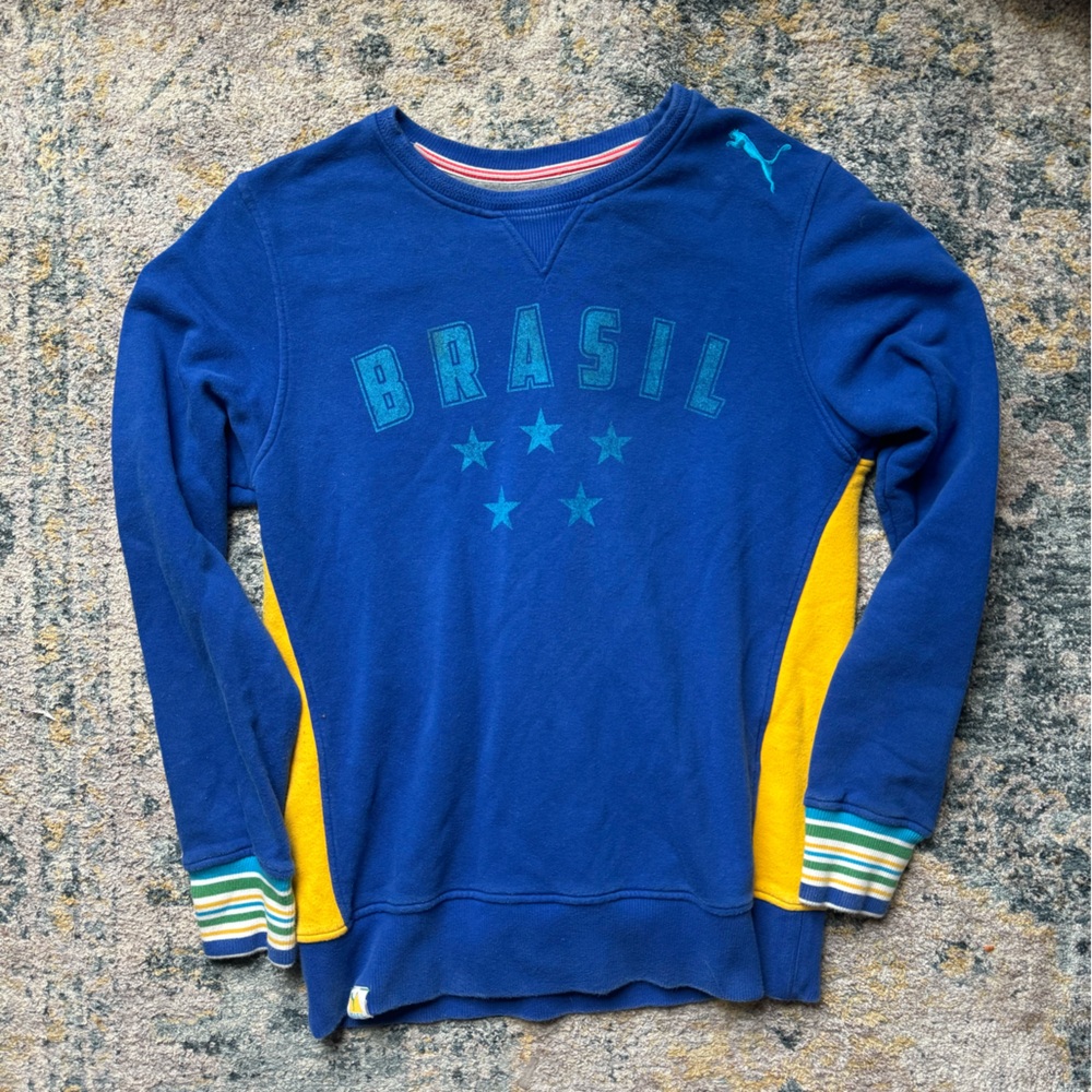 Blue and Yellow Brazil Crewneck